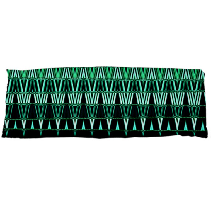 Green Triangle Patterns Body Pillow Case Dakimakura (Two Sides)