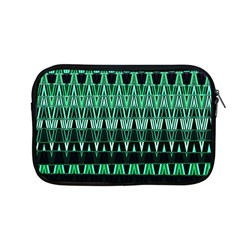 Green Triangle Patterns Apple Macbook Pro 13  Zipper Case