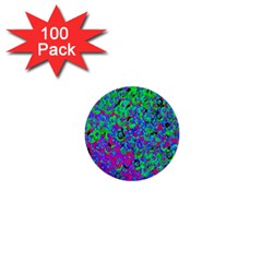 Green Purple Pink Background 1  Mini Buttons (100 pack) 