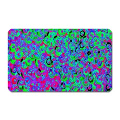 Green Purple Pink Background Magnet (Rectangular)