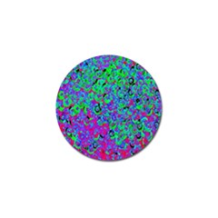 Green Purple Pink Background Golf Ball Marker