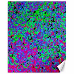 Green Purple Pink Background Canvas 16  x 20  