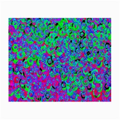 Green Purple Pink Background Small Glasses Cloth (2-Side)