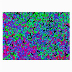 Green Purple Pink Background Large Glasses Cloth