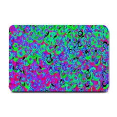 Green Purple Pink Background Small Doormat 