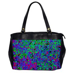 Green Purple Pink Background Office Handbags