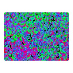 Green Purple Pink Background Double Sided Flano Blanket (Mini) 