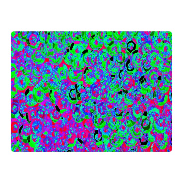 Green Purple Pink Background Double Sided Flano Blanket (Mini) 