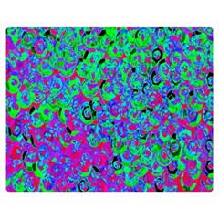 Green Purple Pink Background Double Sided Flano Blanket (Medium) 