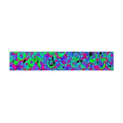 Green Purple Pink Background Flano Scarf (Mini)