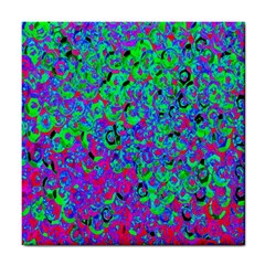 Green Purple Pink Background Tile Coasters by Simbadda