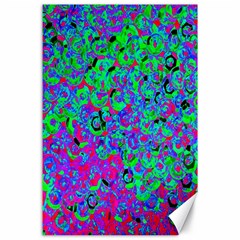 Green Purple Pink Background Canvas 24  X 36 