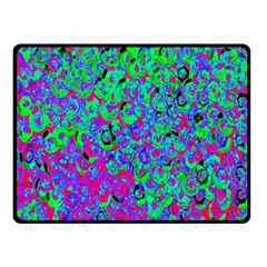 Green Purple Pink Background Double Sided Fleece Blanket (small)  by Simbadda