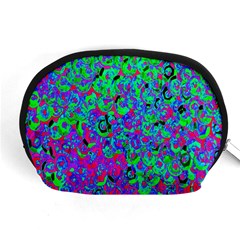 Green Purple Pink Background Accessory Pouches (medium)  by Simbadda