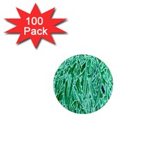 Green Background Pattern 1  Mini Magnets (100 Pack) 