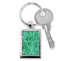 Green Background Pattern Key Chains (rectangle)  by Simbadda