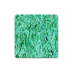 Green Background Pattern Square Magnet