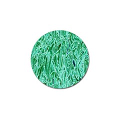 Green Background Pattern Golf Ball Marker