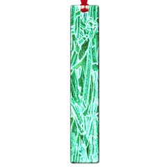 Green Background Pattern Large Book Marks by Simbadda