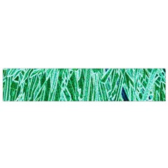 Green Background Pattern Flano Scarf (small)