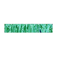 Green Background Pattern Flano Scarf (mini)