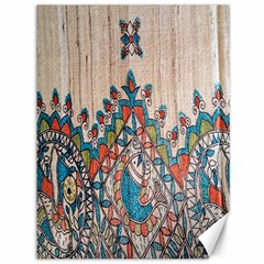 Blue Brown Cloth Design Canvas 36  X 48  