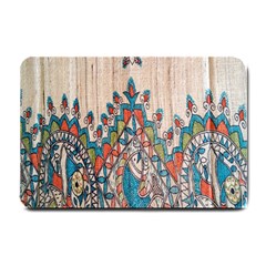 Blue Brown Cloth Design Small Doormat 