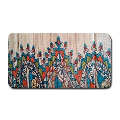 Blue Brown Cloth Design Medium Bar Mats by Simbadda