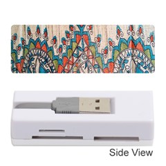 Blue Brown Cloth Design Memory Card Reader (stick) 