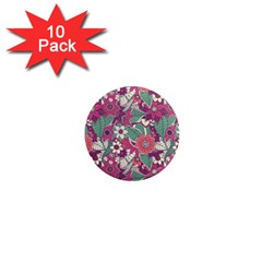 Seamless Floral Pattern Background 1  Mini Magnet (10 pack) 