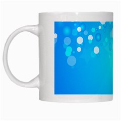 Blue Dot Star White Mugs by Simbadda