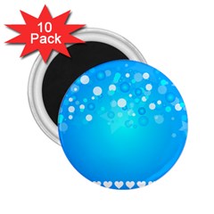 Blue Dot Star 2 25  Magnets (10 Pack)  by Simbadda