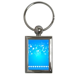 Blue Dot Star Key Chains (rectangle) 