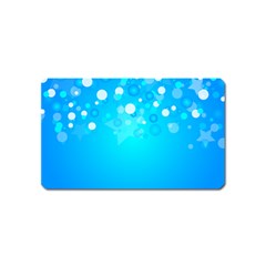 Blue Dot Star Magnet (name Card) by Simbadda