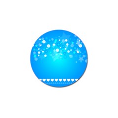 Blue Dot Star Golf Ball Marker