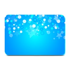 Blue Dot Star Plate Mats