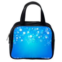 Blue Dot Star Classic Handbags (one Side) by Simbadda