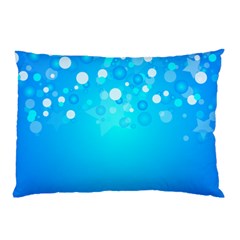 Blue Dot Star Pillow Case