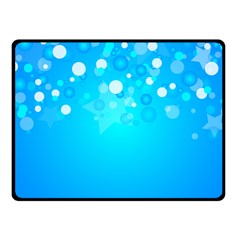 Blue Dot Star Fleece Blanket (small)