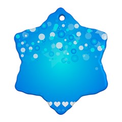 Blue Dot Star Ornament (snowflake)