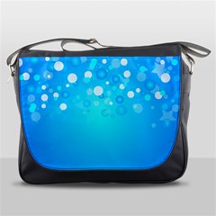 Blue Dot Star Messenger Bags