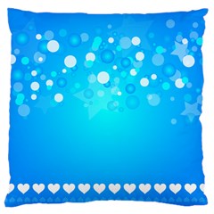 Blue Dot Star Large Cushion Case (one Side) by Simbadda