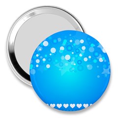 Blue Dot Star 3  Handbag Mirrors by Simbadda