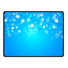 Blue Dot Star Double Sided Fleece Blanket (small) 