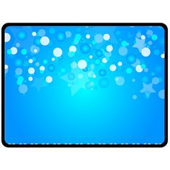 Blue Dot Star Double Sided Fleece Blanket (large) 