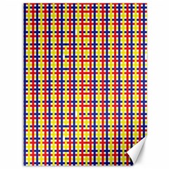 Yellow Blue Red Lines Color Pattern Canvas 36  X 48  