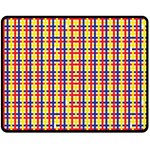 Yellow Blue Red Lines Color Pattern Fleece Blanket (Medium)  60 x50  Blanket Front