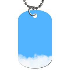 Blue Sky Clouds Day Dog Tag (One Side)