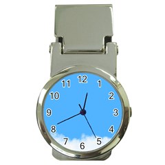 Blue Sky Clouds Day Money Clip Watches