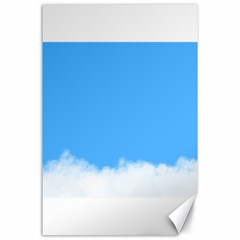 Blue Sky Clouds Day Canvas 24  X 36 